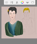 Digital Illustration for my Ancient Sherlock AU